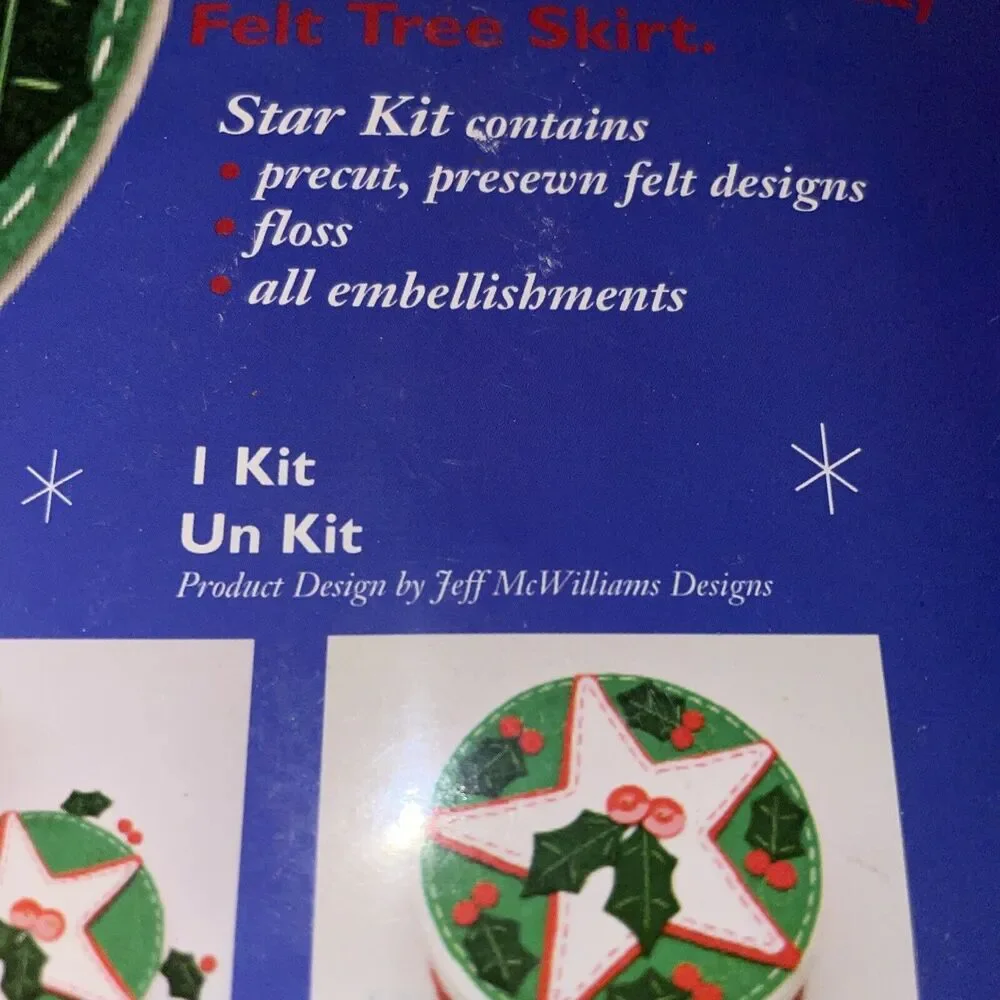 NEW 2000s CPE Holiday Felt Star Kit 7.5